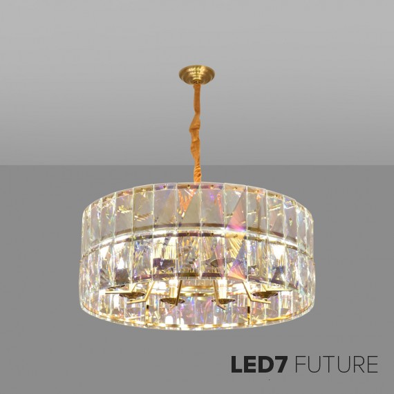 Ritz - Small Tile Circle Chandelier